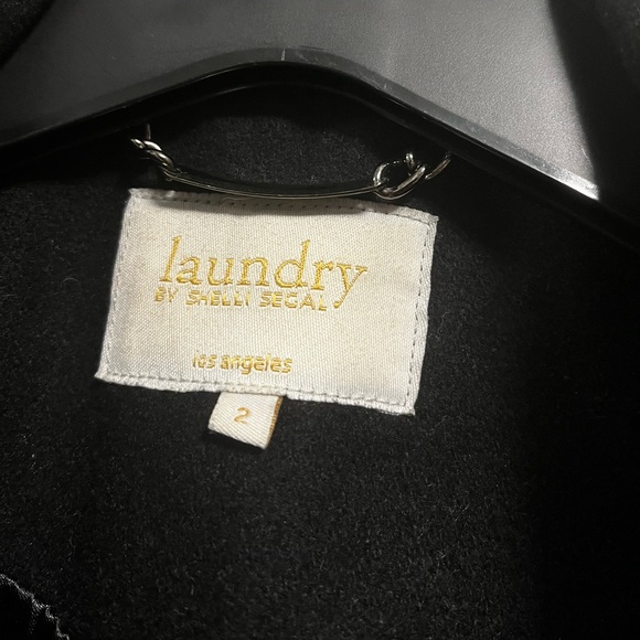 Black wool coat - Laundry size 2 - Picture 5 of 5